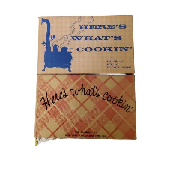 Vintage Current Recipe Cards and Boxes 35 Cards in Box Plus 1 Empty Box (gg248) - Picture 2 of 6